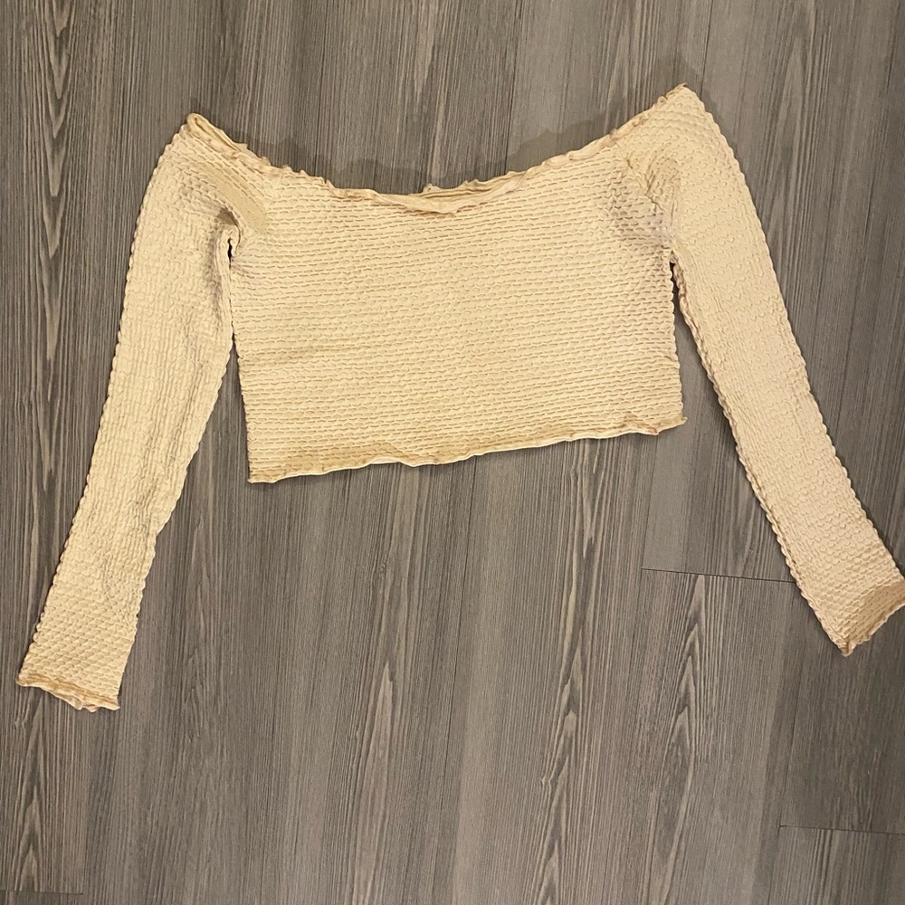 Free People off the shoulder top, textured